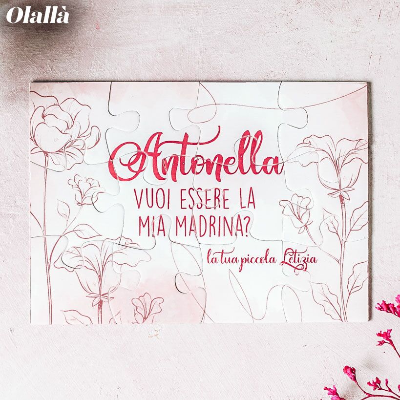 Puzzle Personalizzato Vuoi Essere Mia Madrina5