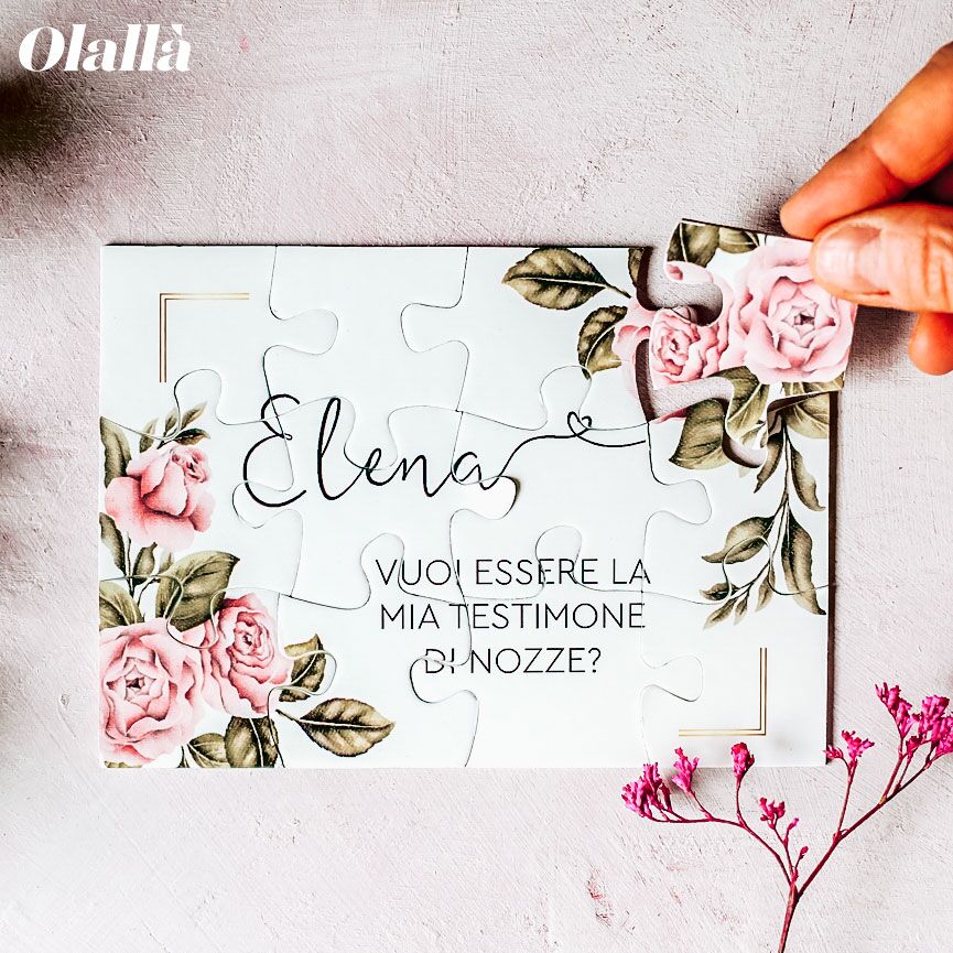 Puzzle Personalizzato Vuoi Essere Testimone Sorpresa