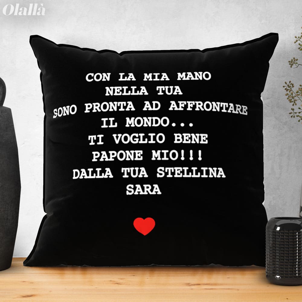 Cuscino Love Papa Personalizzato34