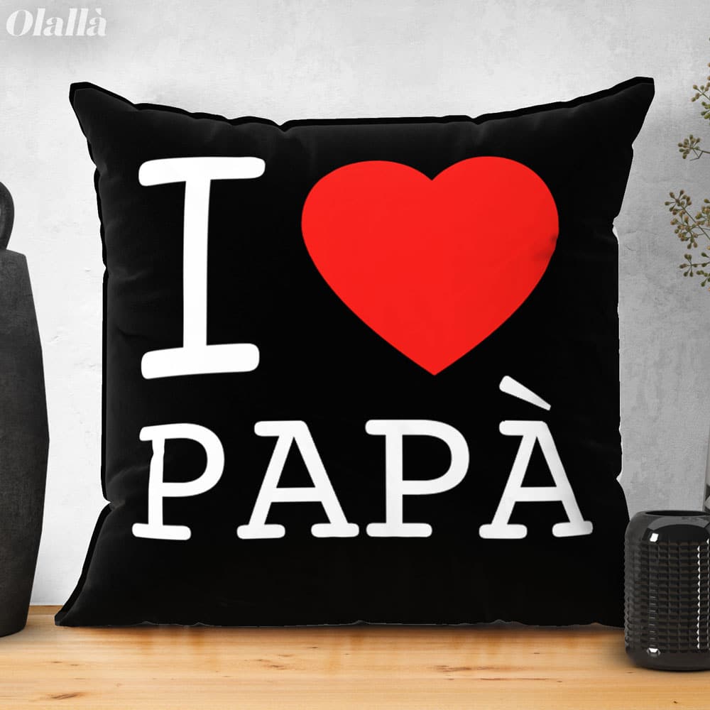 Cuscino Love Papa Personalizzato4