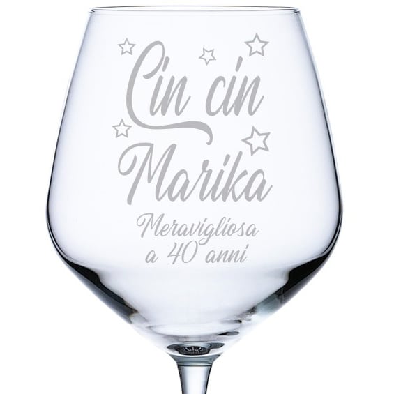 Calice Personalizzato Regalo 40 Anni Donna 2