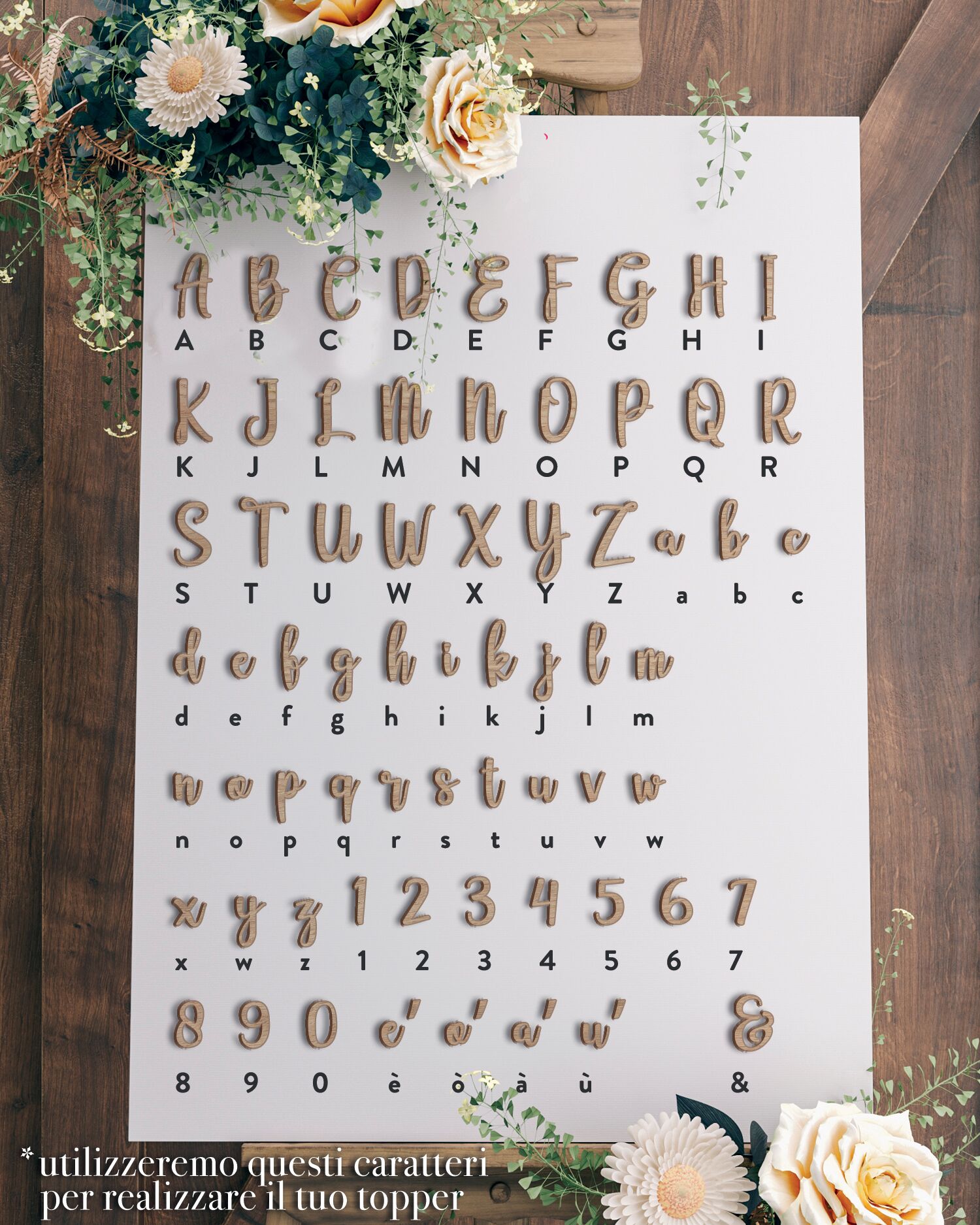 Caratteri Cake Toppers Legenda Adelline