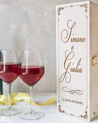 Cassettina Vino Personalizzata Anniversario Bn2 1