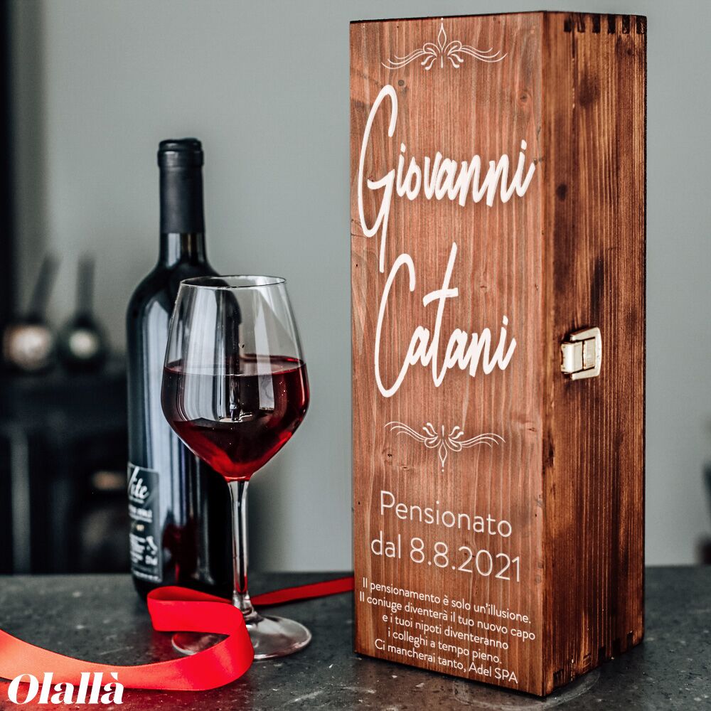 Cassettina Vino Regalo Pensione Personalizzata3