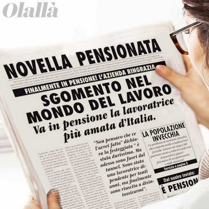 Finta Pagina Giornale Pensione Idea Regalo Divertente