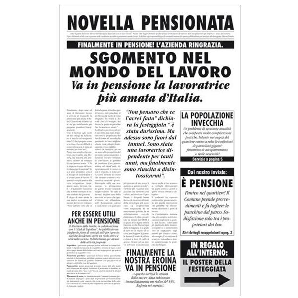 Finta Pagina Giornale Pensione Idea Regalo Divertente2