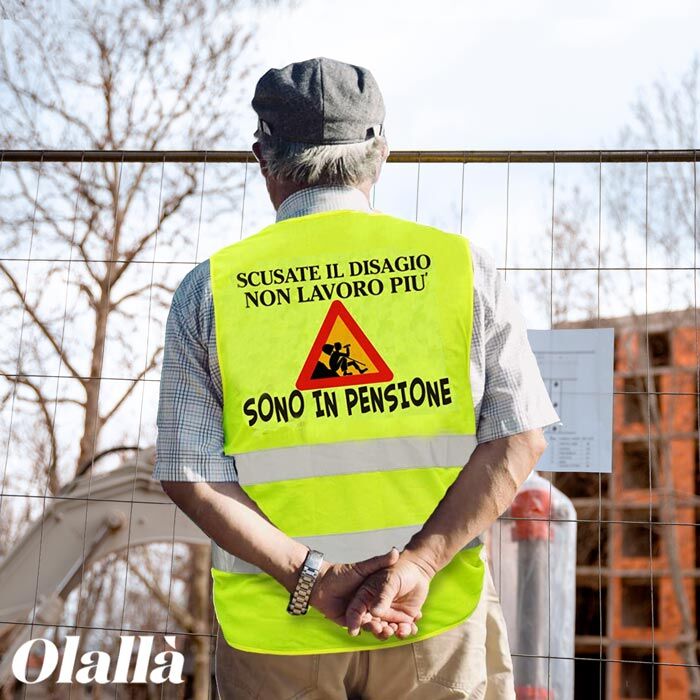 Gilet Pensione Regalo Simpatico Umarell Cantiere Scusate Disagio