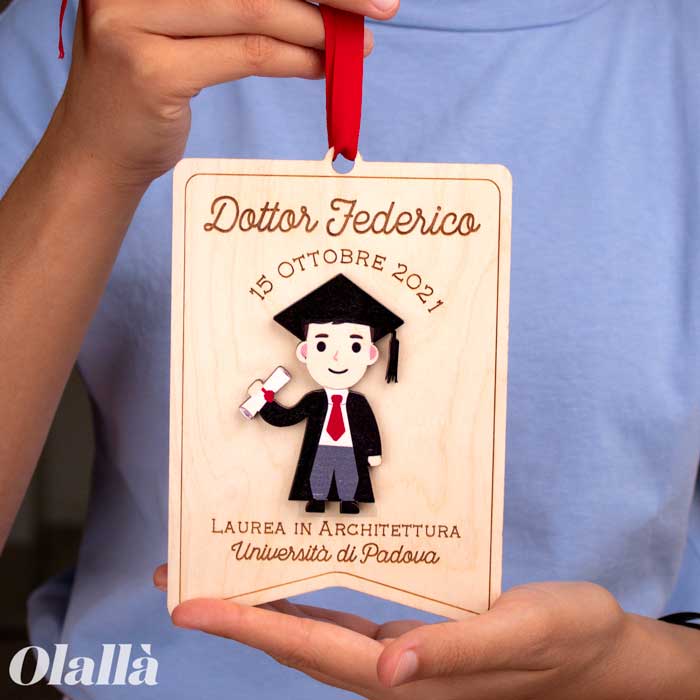 Targhetta Ritratto Personalizzata Laurea3752