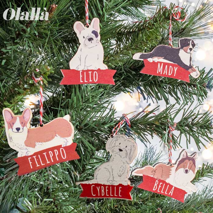 Palline Natale Forma Cane Gatto Personalizzabili3