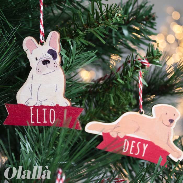 Palline Natale Forma Cane Gatto Personalizzabili523
