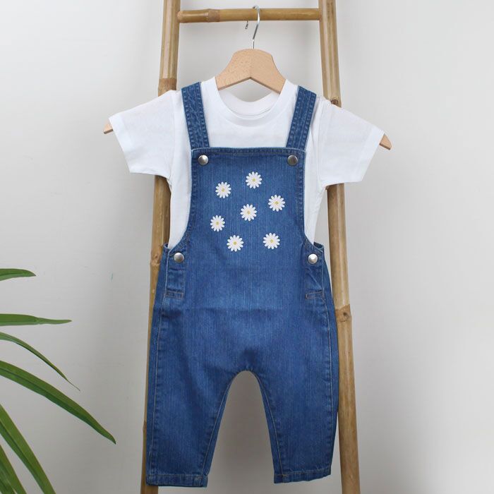 salopette-bambini-personalizzata-abiti-vestiti-baby-infanzia-margherite-tuta-jeans