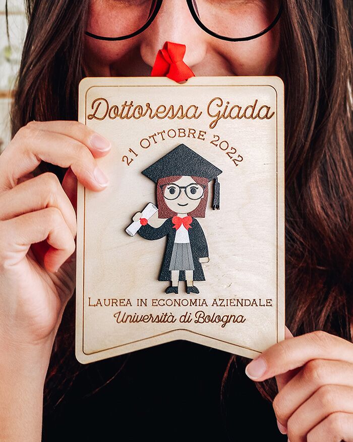 Targhetta Personalizzata Ritratto Regalo Laurea02 2