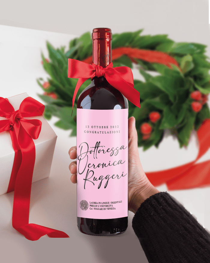 Vino Personalizzato Regalo Divertente Laurea04