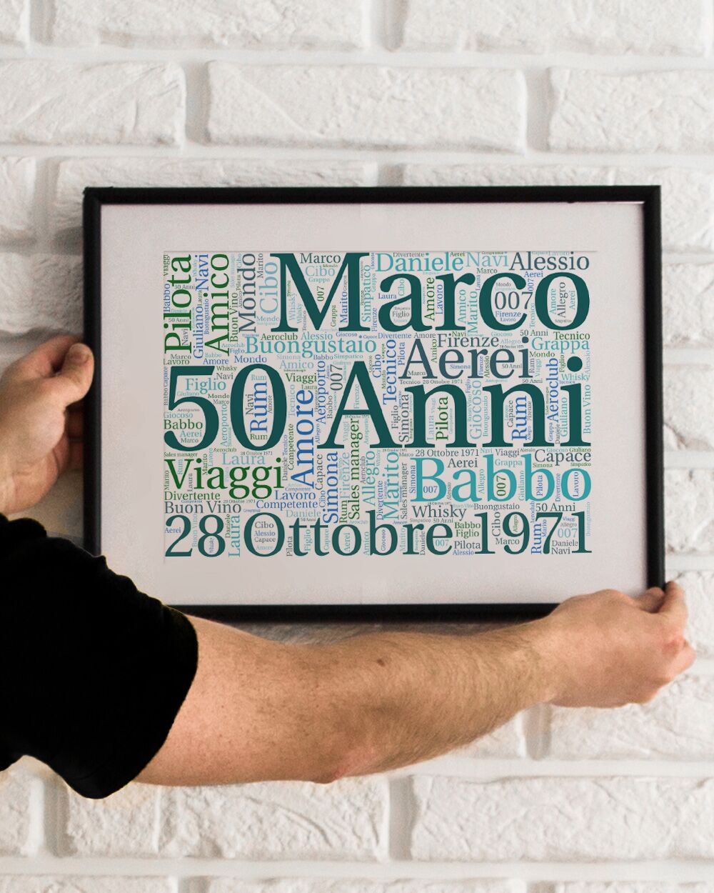 Nuvola Parole Nome Compleanno Regalo22