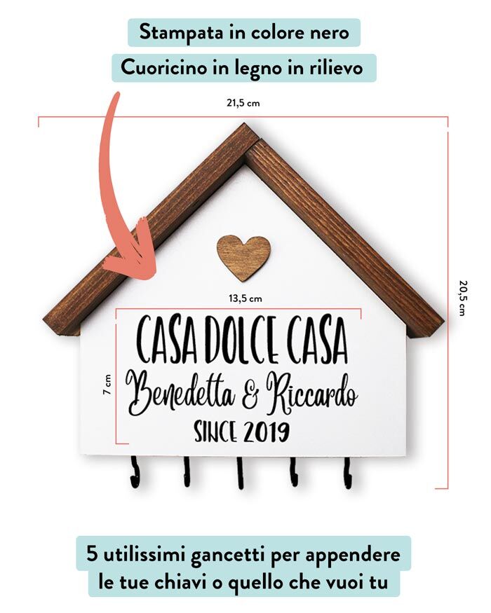 Appendichiavi Sanvalentino Fronte Dimensioni Istruzioni