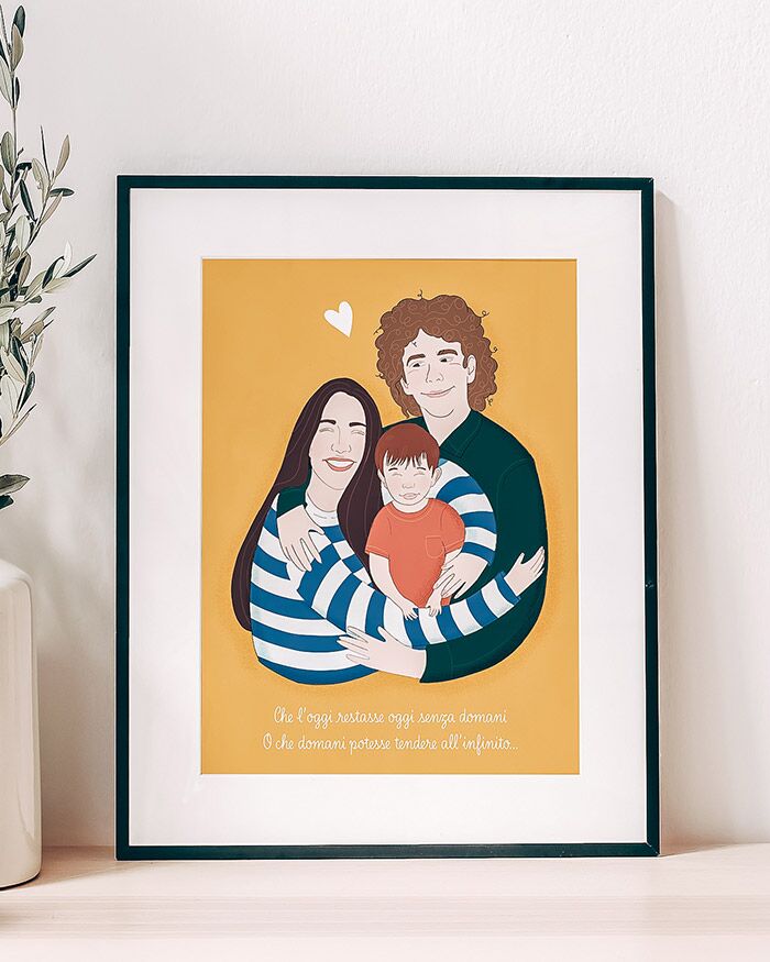 ritratto-personalizzato-caricatura-regalo-famiglia-matrimonio