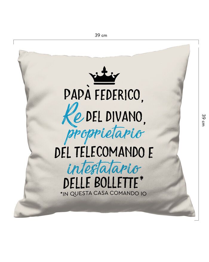 Cuscino Festa Papa Regalo Re Divano5