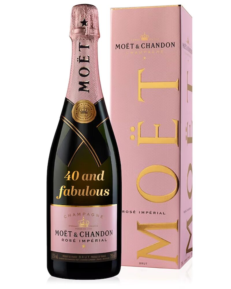 Moet Chandon Rose Personalizzato Scritta Oro Piacimento4
