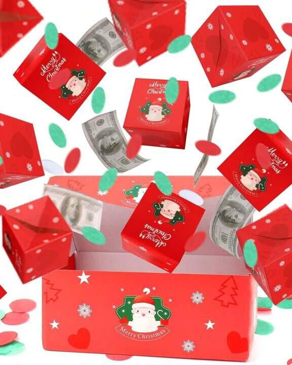 Scatola Esplosiva Regalo Soldi Sorpresa Natale