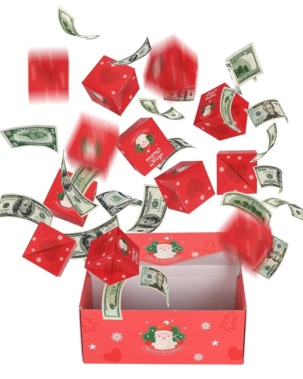 Scatola Esplosiva Regalo Soldi Sorpresa Natale222eeee2