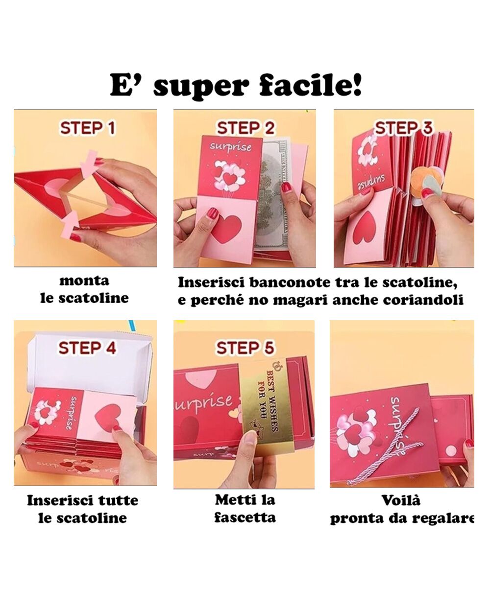 Scatola Esplosiva Regalo Soldi Sorpresa Natale42
