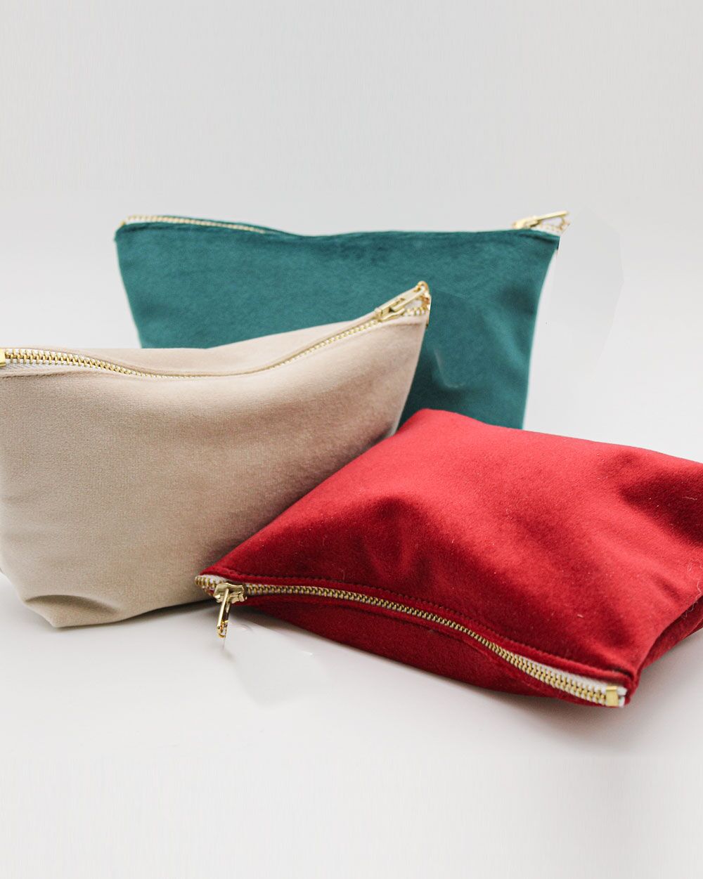 Pochette Velluto Zip