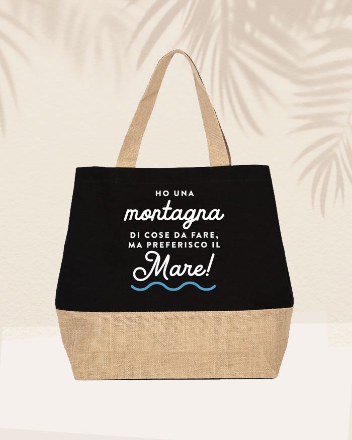 Borsa Spiaggia Personalizzata Paglia Raglo Lei07