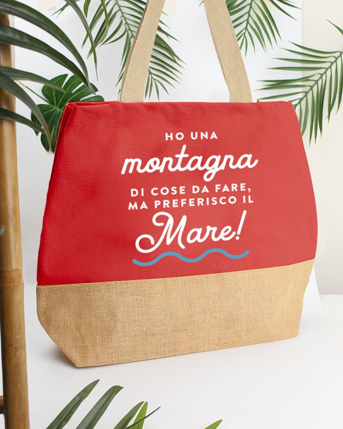 Borsa Spiaggia Personalizzata Paglia Raglo Lei08