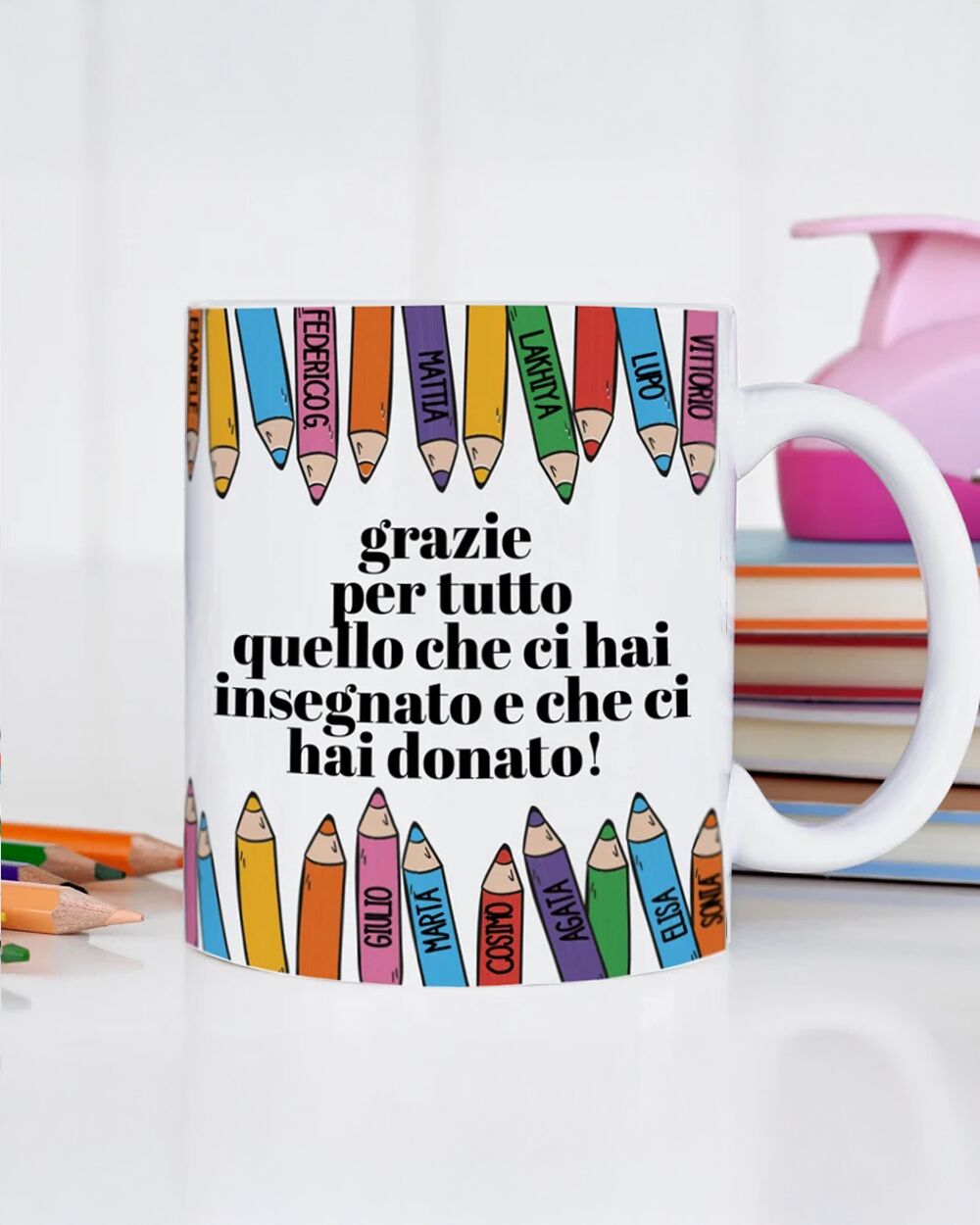 Tazza Matite Regalo Maestra Personalizzata2