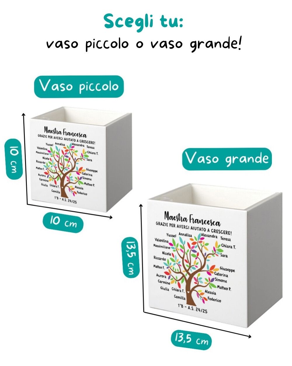 Vaso Maestre Albero Della Vita Olalla Regalo Personalizzato Fine Anno 11