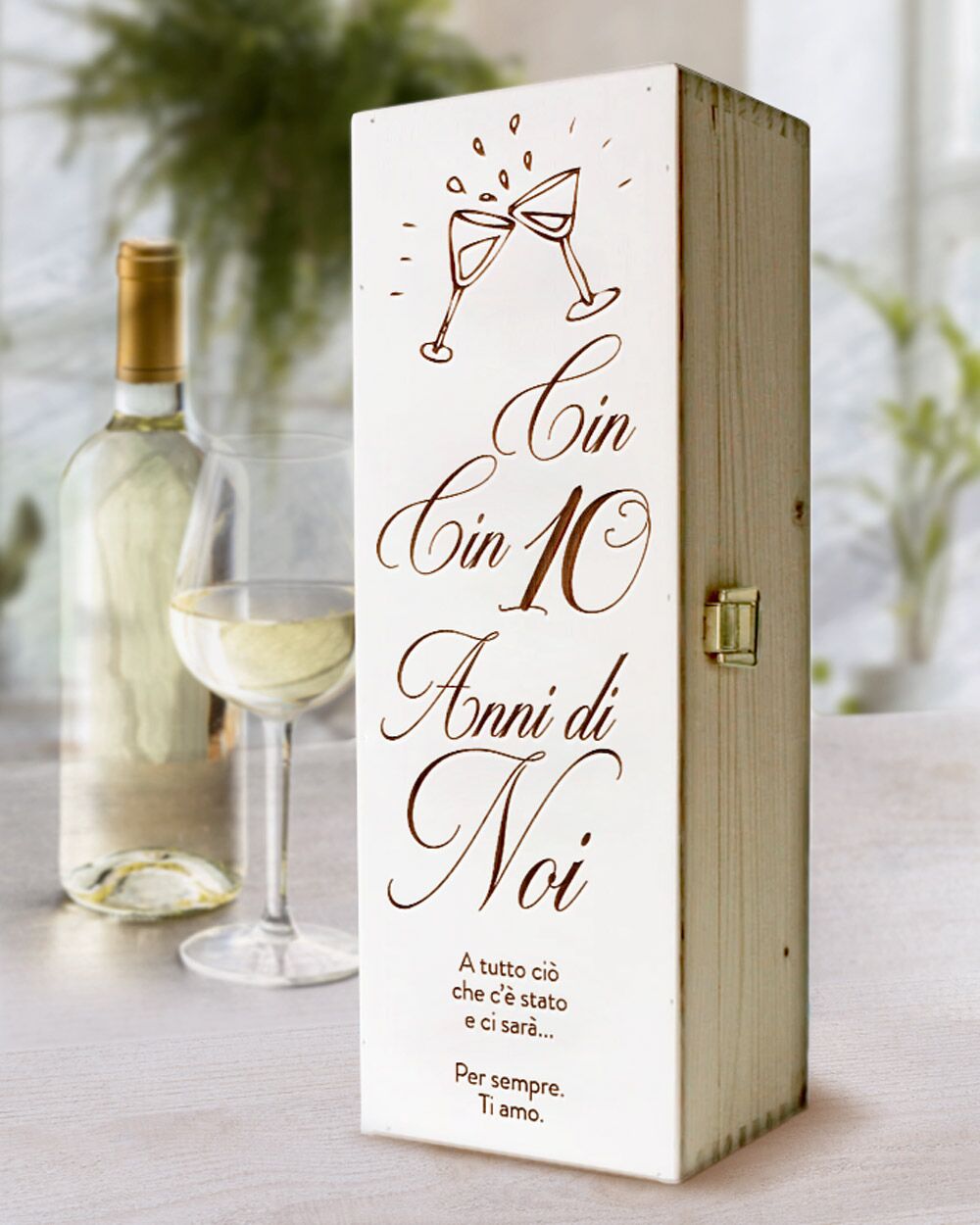 Cassettina Anniversario Regalo Personalizzato Vino