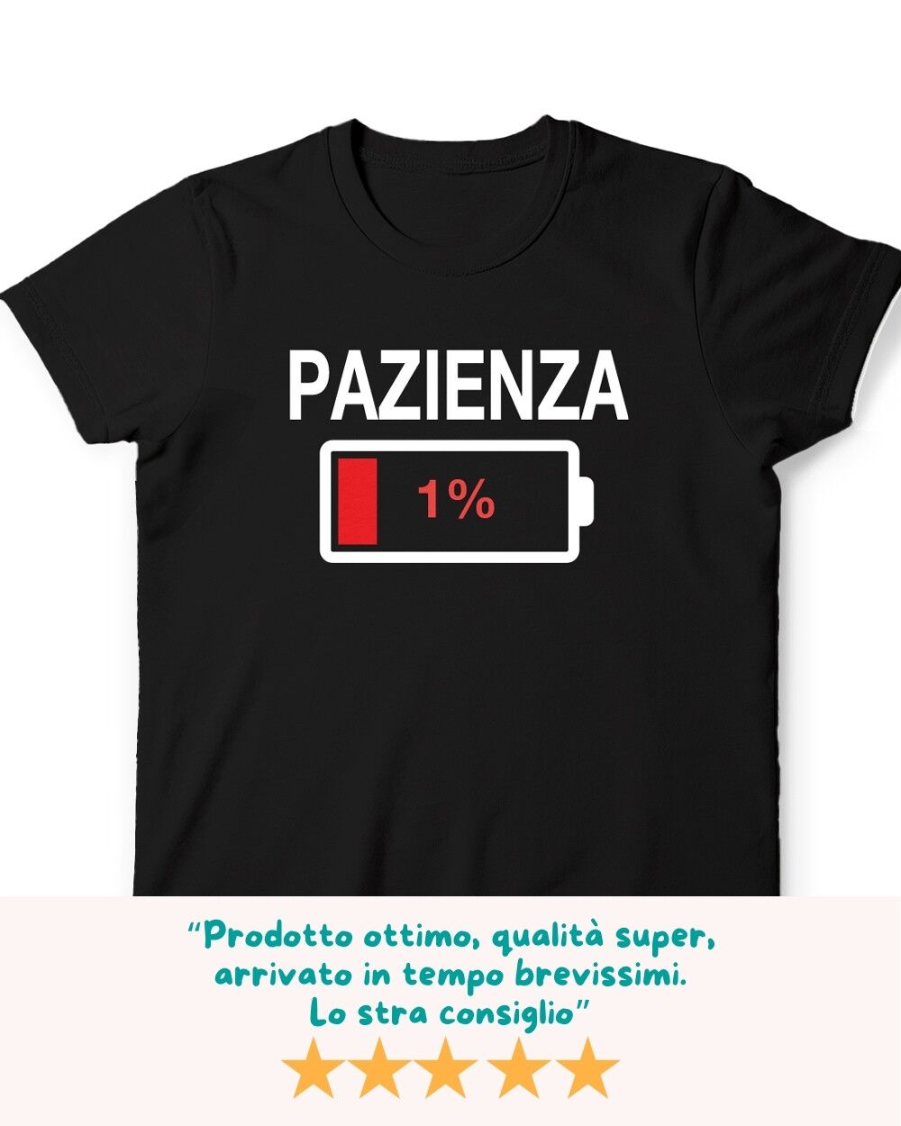 T Shirt Rappresentante Pazienza 1 Recensione