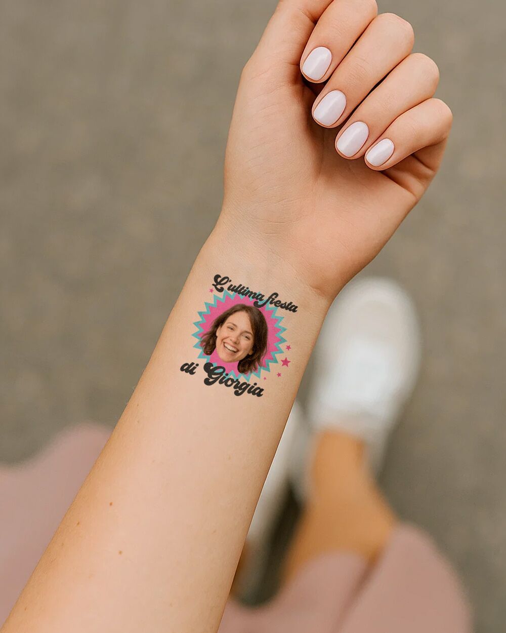 Tatuaggio Trasferibile Personalizzato Addio Nubilato Festa02