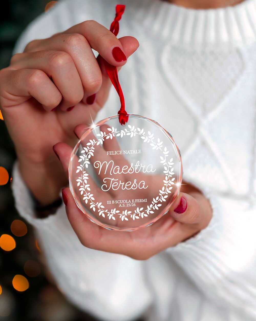 pallina-vetro-cristallo-buon-natale-maestra-corona-foglie