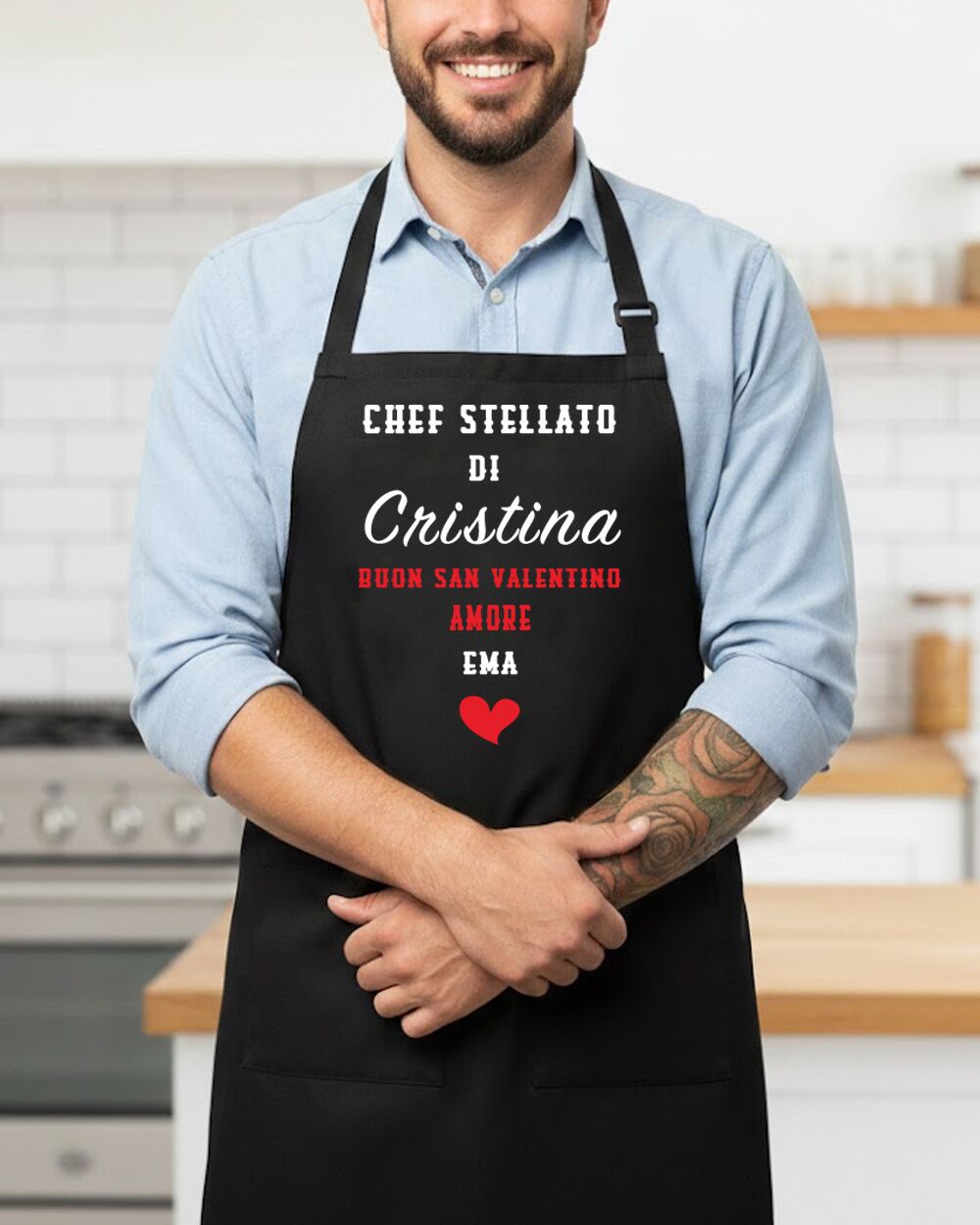 Grembiule Personalizzato Regalo Lui San Valentino Anniversario