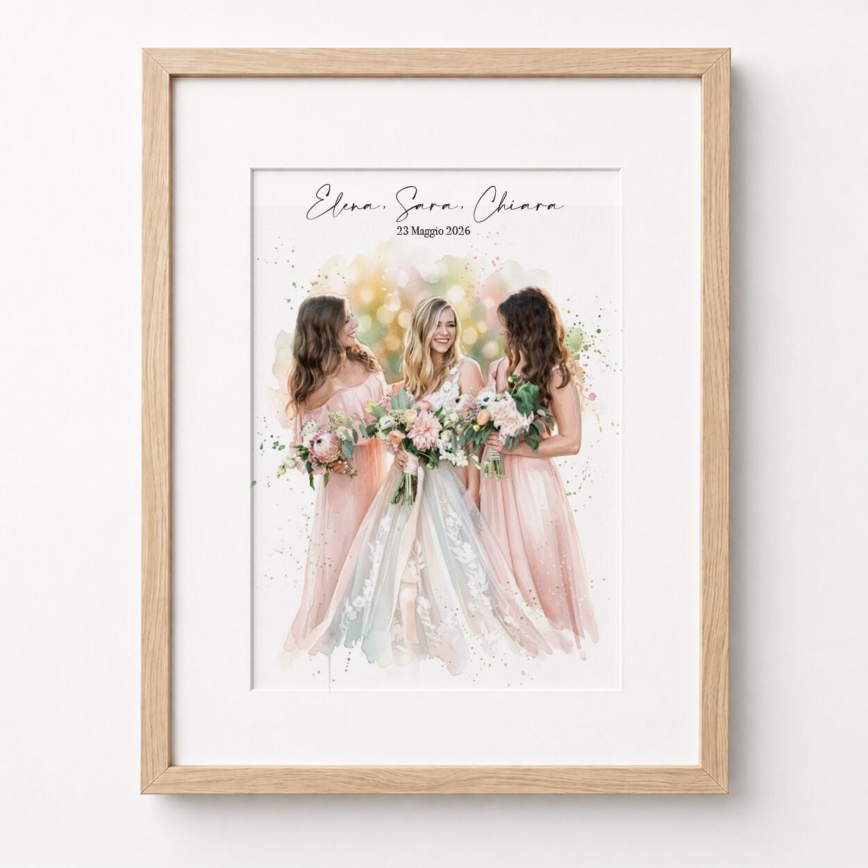 ritratto-matrimonio-damigelle-acquerello-persnalizzatoe2