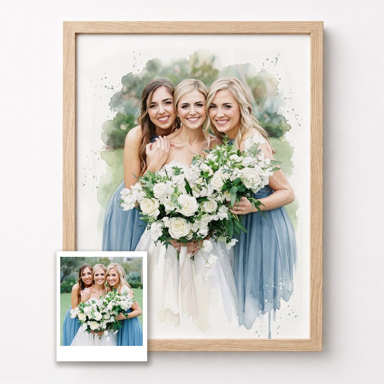 ritratto-matrimonio-damigelle-acquerello