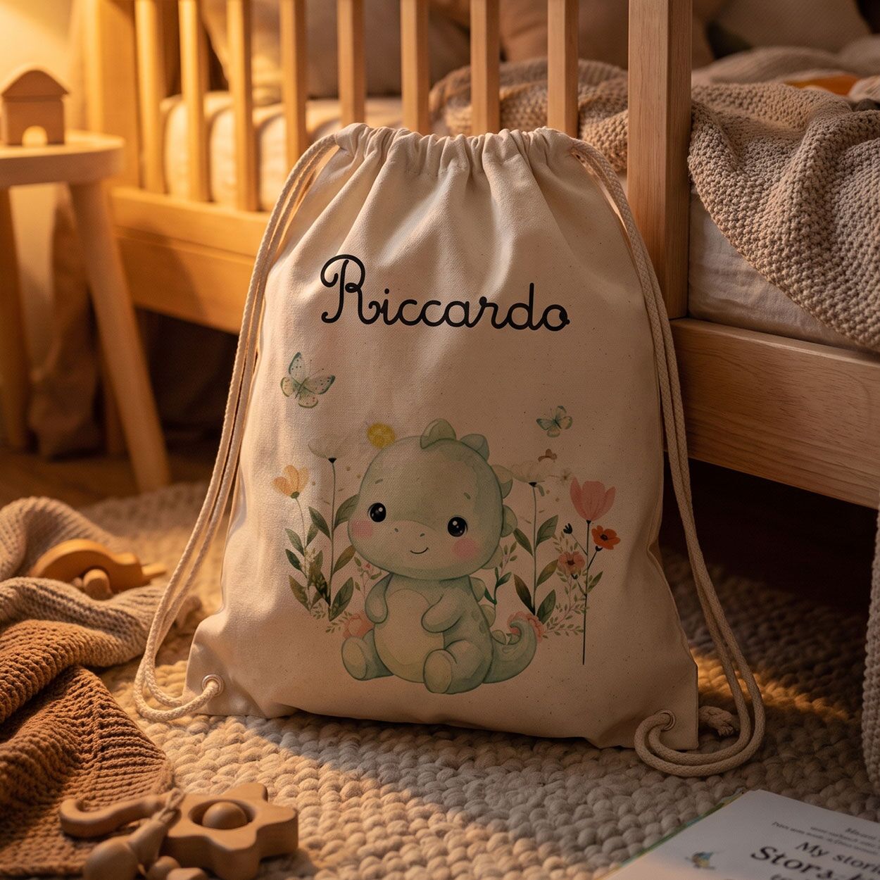 regalo-personalizzato-sacca-asilo-scuola-materna-bambino-bambina-nome-dinosauro