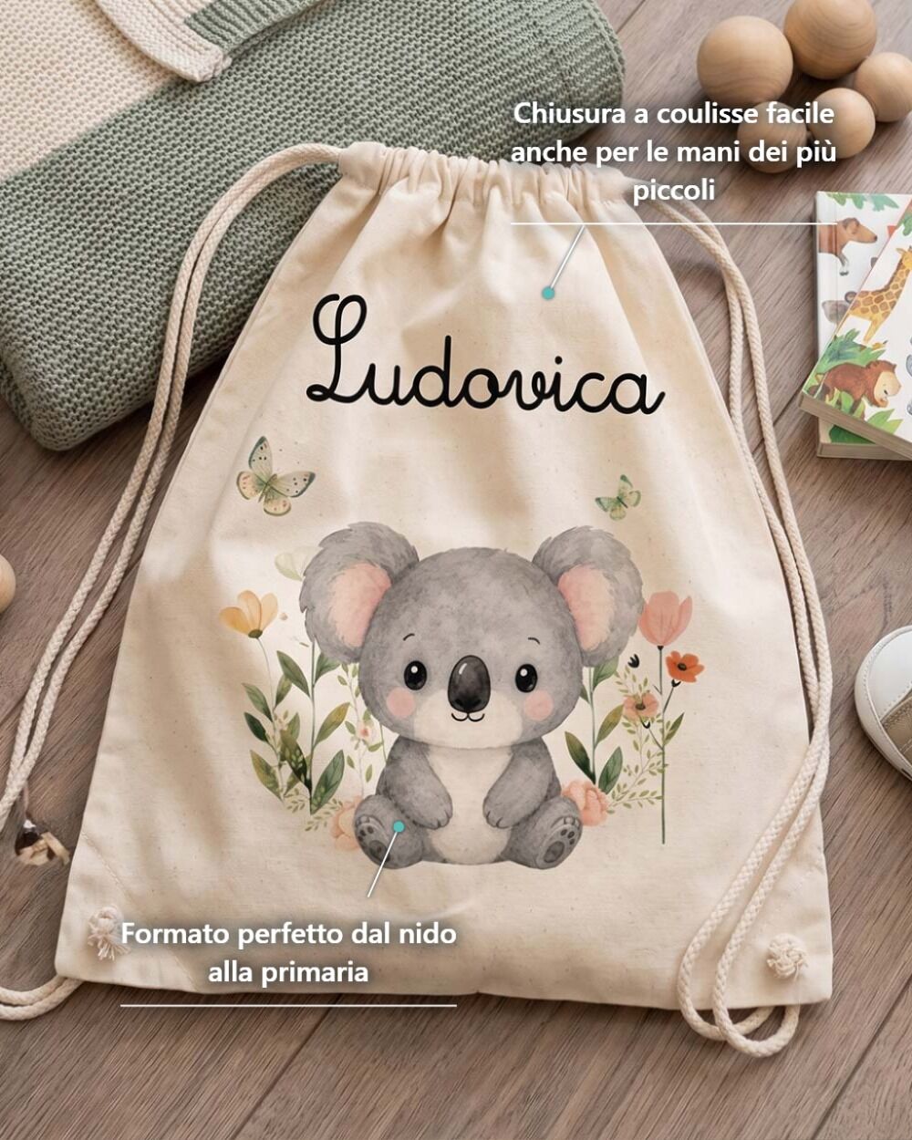 sacca-asilo-nido-scuola-materna-personalizzata-nome-animaletti-bosco-infografica