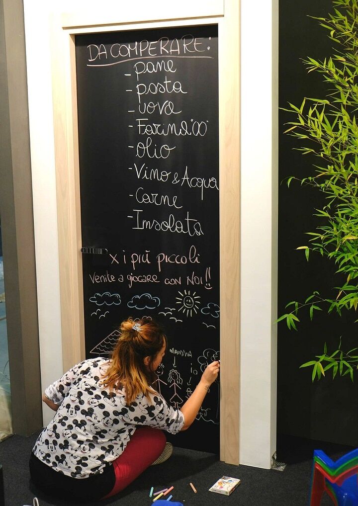 Porta con finitura lavagna