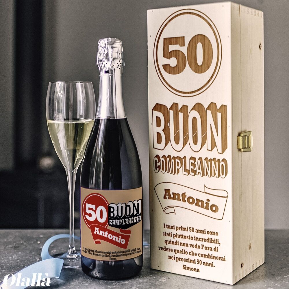 Cassettina Regalo Personalizzata Buon Compleanno Anni Sabbia Incisa