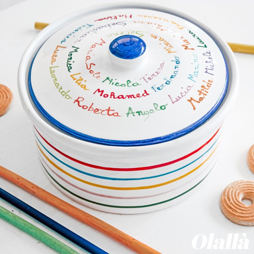 Biscottiera in Ceramica Personalizzata - Idea Regalo per Maestra o Insegnante - immagine 8