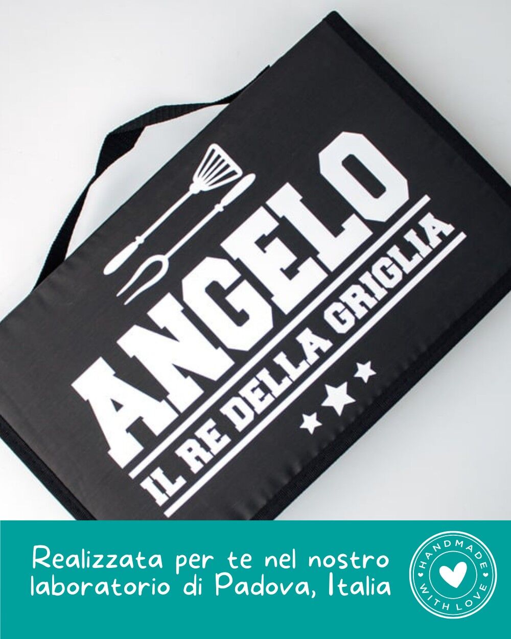Set Barbecue Personalizzato "Il Re della Griglia" con Utensili per BBQ - Idea Regalo Papà, Amanti Cucina e BBQ - immagine 4