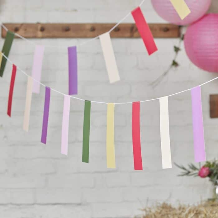 BANDIERINE COLORATE STILE BOHO CHIC COMPLEANNO