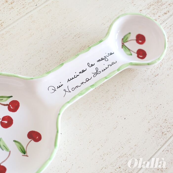 Portamestolo Ceramica Dipinto Regalo Nonna 01