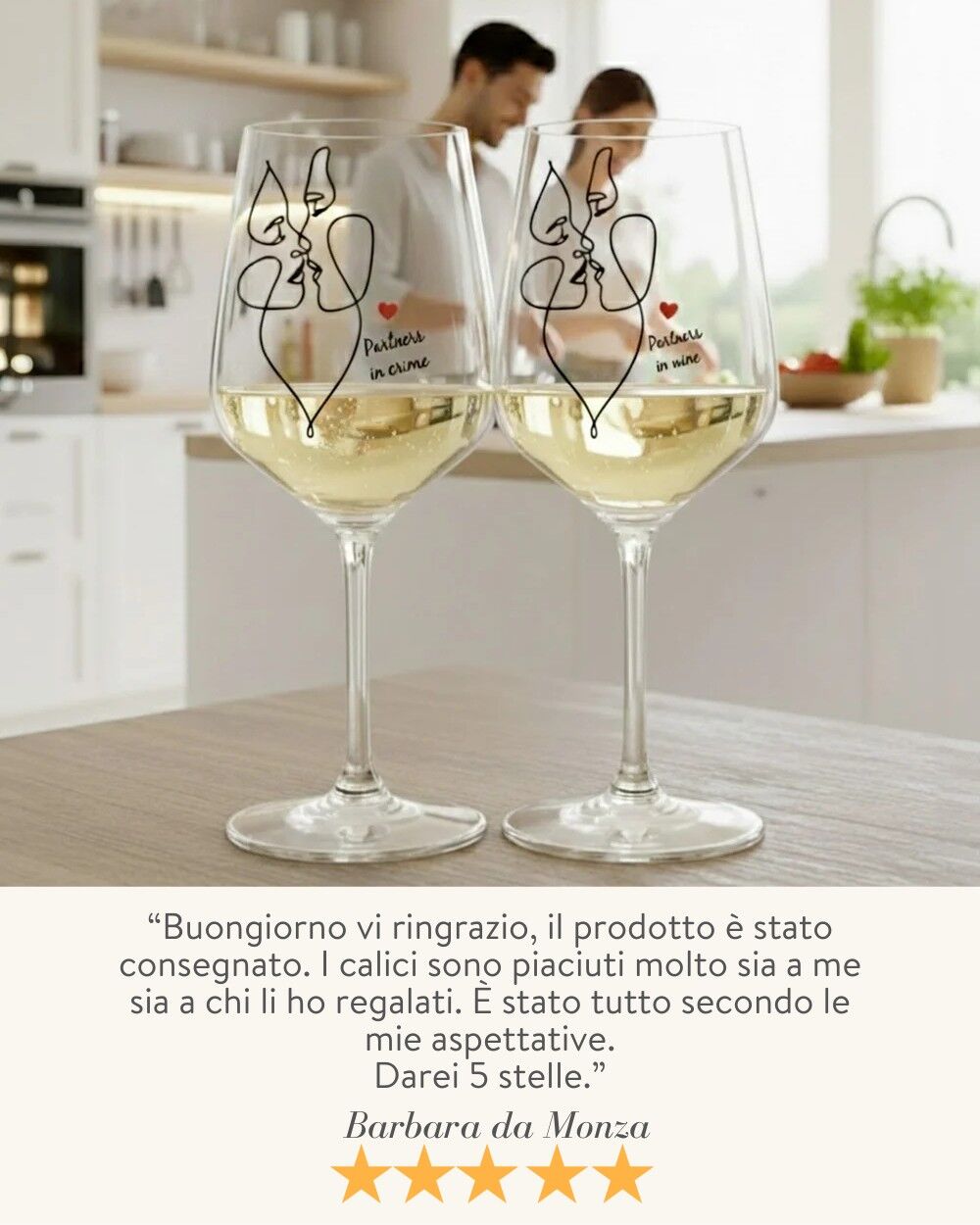 Calici Personalizzati Line Art Idea Regalo Romantica San Valentino 6