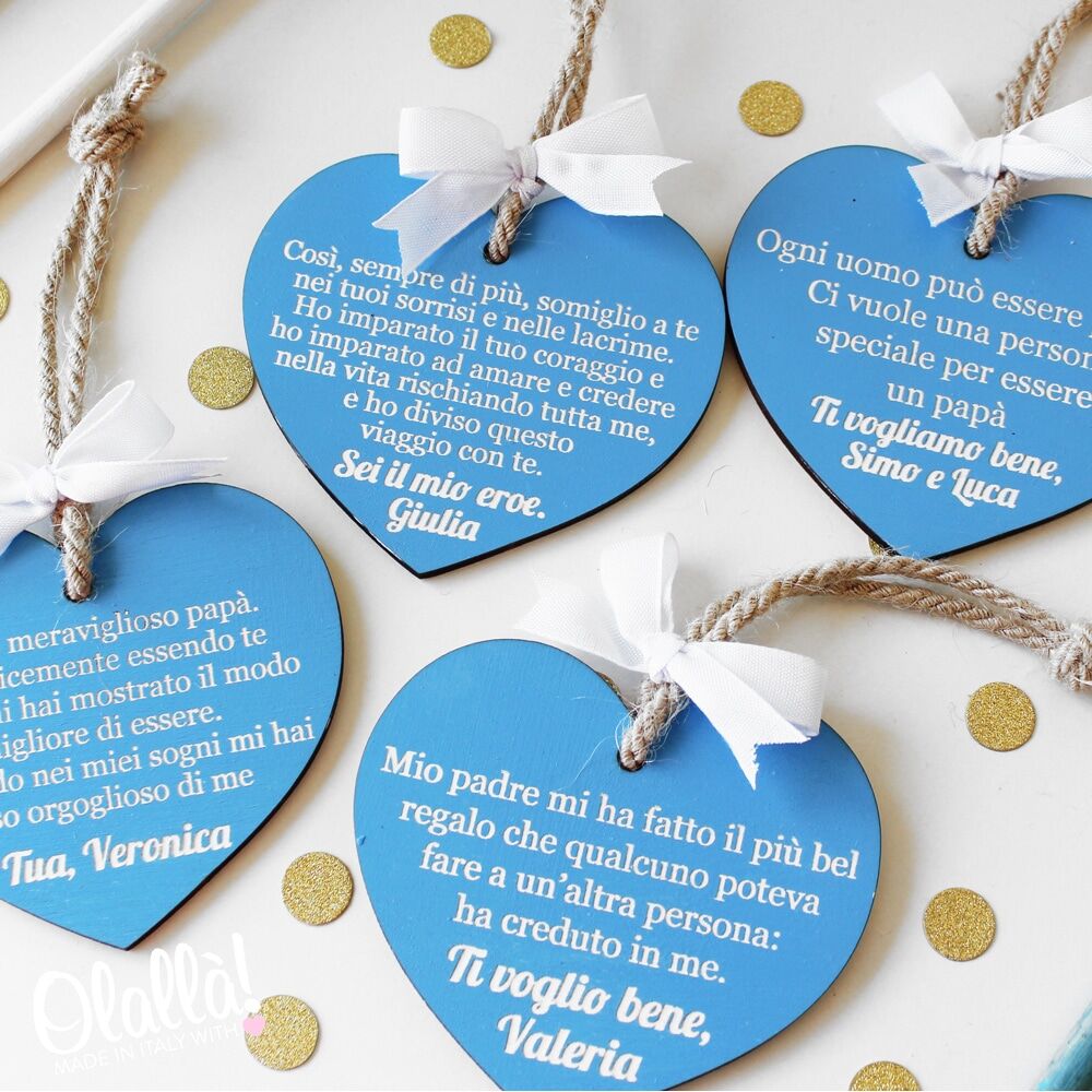 Targhette Frase Personalizzata Papa