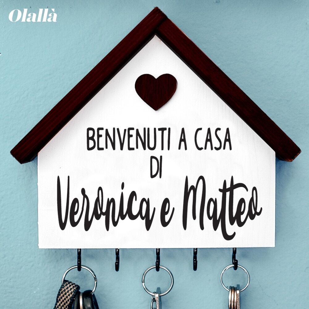 Casetta Appendichiavi Personalizzata Benvenuti32