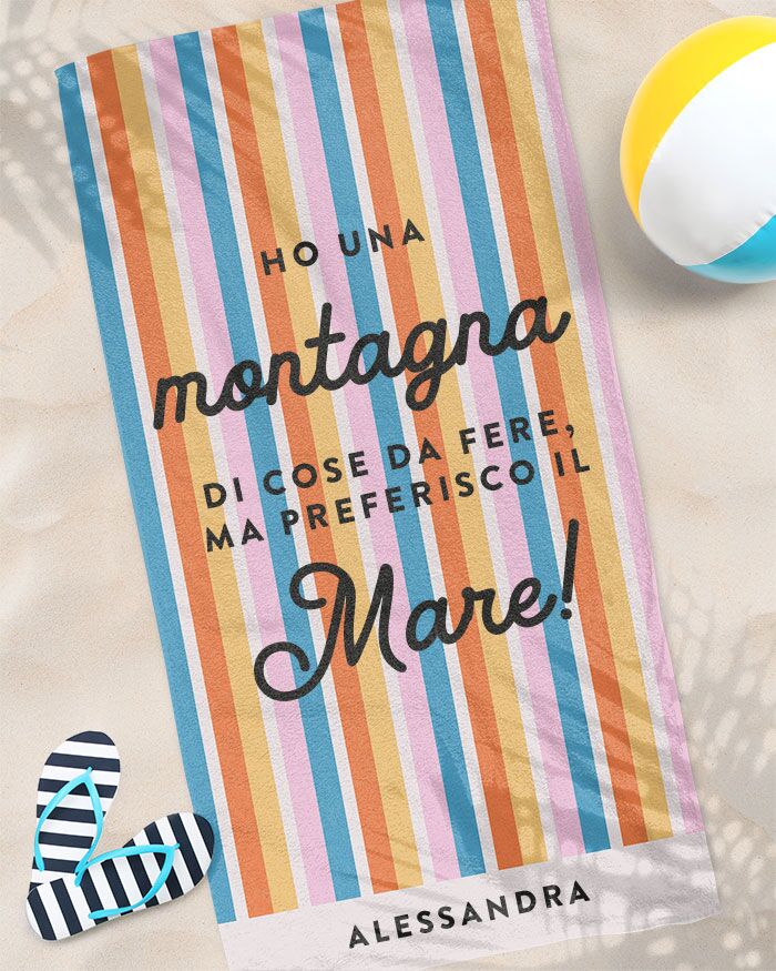 Telo Mare Asciugamano Personalizzato Regalo07