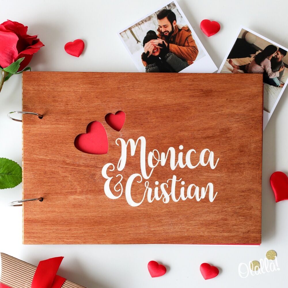 Album Foto Guestbook Legno Idea Regalo Personalizzata 25